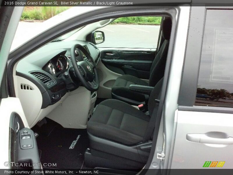 Billet Silver Metallic / Black/Light Graystone 2016 Dodge Grand Caravan SE