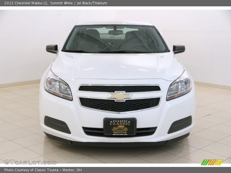 Summit White / Jet Black/Titanium 2013 Chevrolet Malibu LS