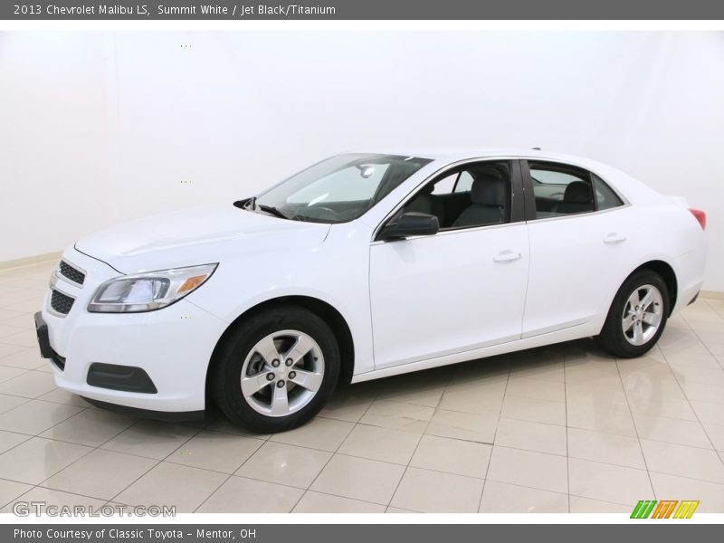 Summit White / Jet Black/Titanium 2013 Chevrolet Malibu LS