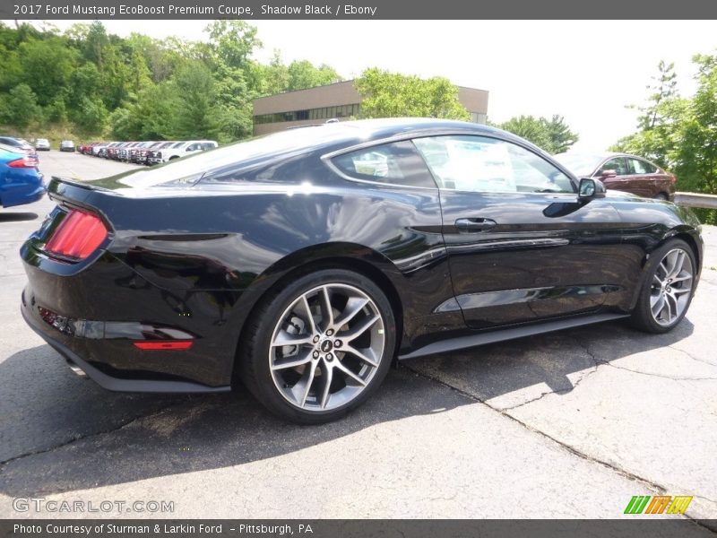 Shadow Black / Ebony 2017 Ford Mustang EcoBoost Premium Coupe