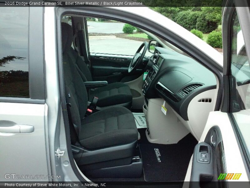 Billet Silver Metallic / Black/Light Graystone 2016 Dodge Grand Caravan SE