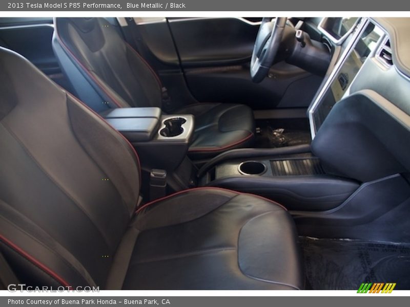 Blue Metallic / Black 2013 Tesla Model S P85 Performance