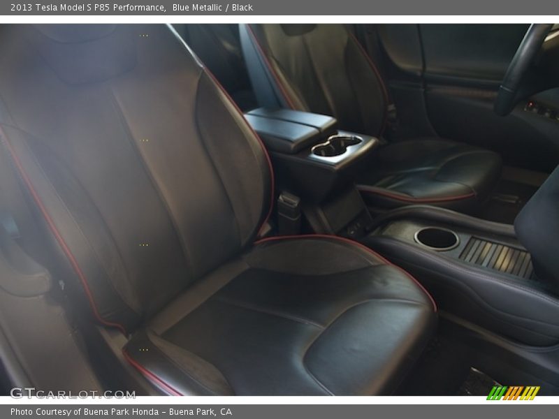 Blue Metallic / Black 2013 Tesla Model S P85 Performance