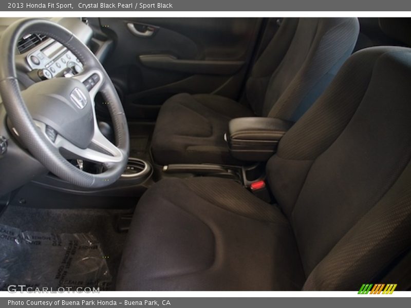 Crystal Black Pearl / Sport Black 2013 Honda Fit Sport
