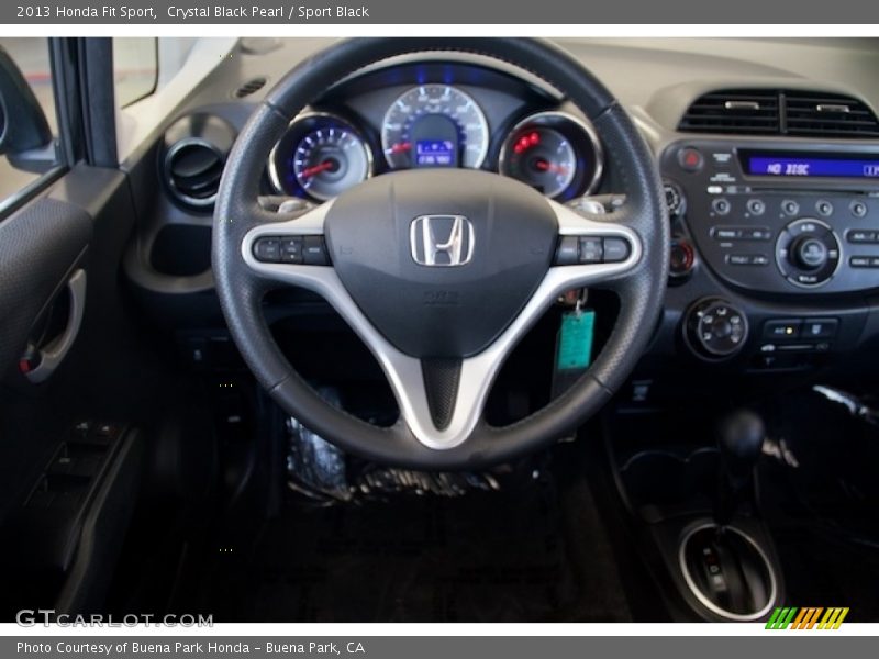 Crystal Black Pearl / Sport Black 2013 Honda Fit Sport