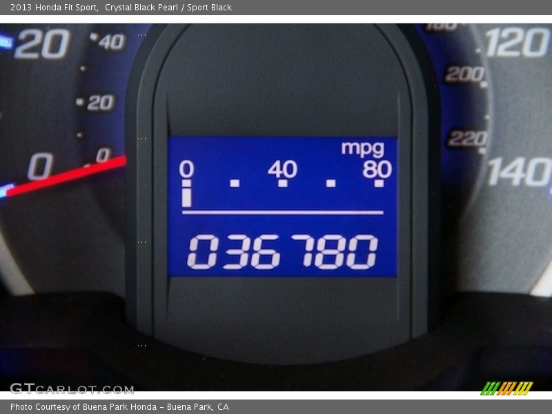 Crystal Black Pearl / Sport Black 2013 Honda Fit Sport