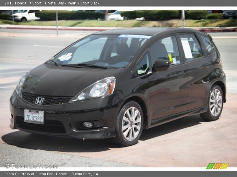 Crystal Black Pearl / Sport Black 2013 Honda Fit Sport