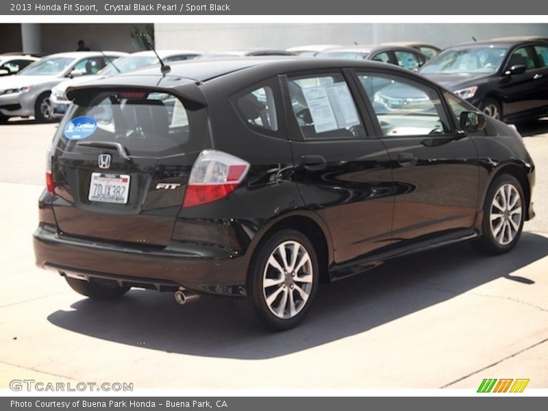 Crystal Black Pearl / Sport Black 2013 Honda Fit Sport