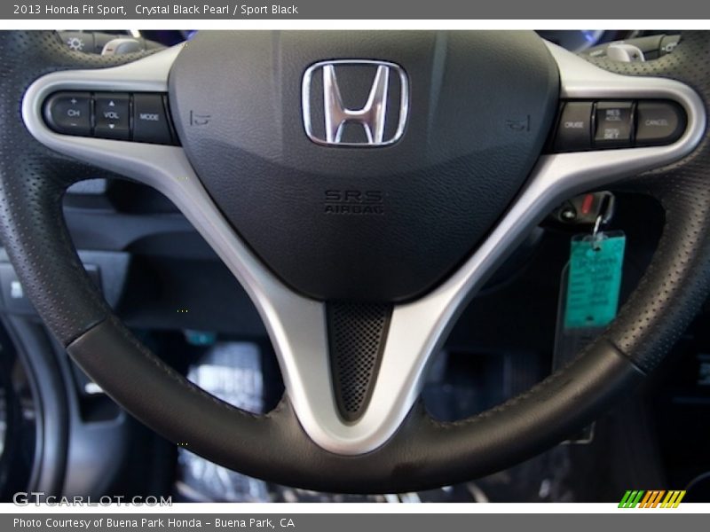 Crystal Black Pearl / Sport Black 2013 Honda Fit Sport