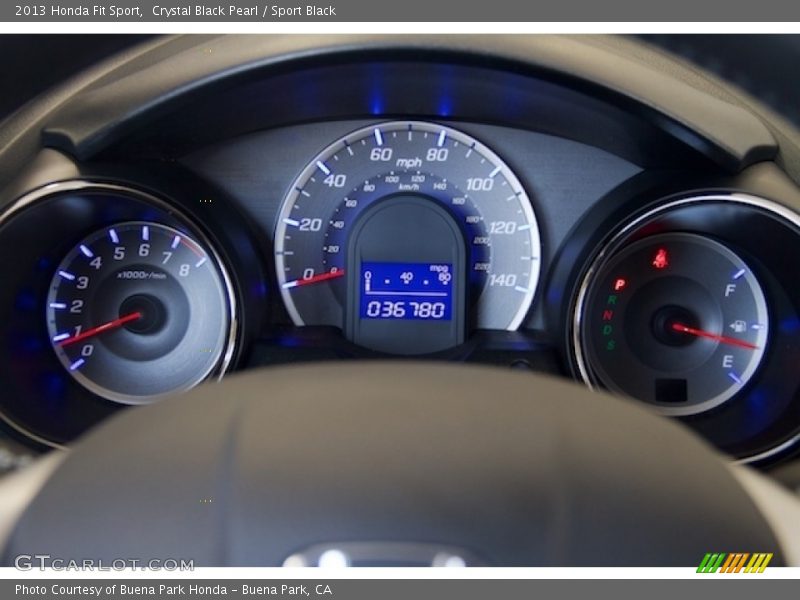 Crystal Black Pearl / Sport Black 2013 Honda Fit Sport
