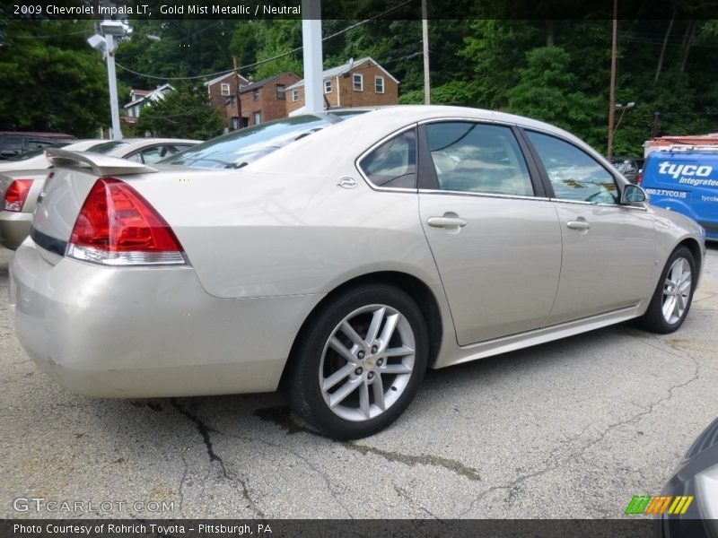 Gold Mist Metallic / Neutral 2009 Chevrolet Impala LT