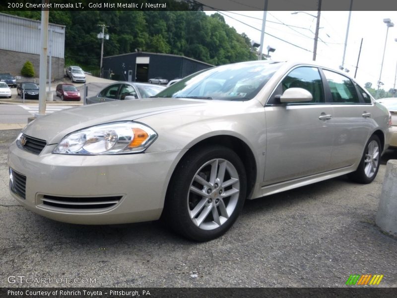 Gold Mist Metallic / Neutral 2009 Chevrolet Impala LT