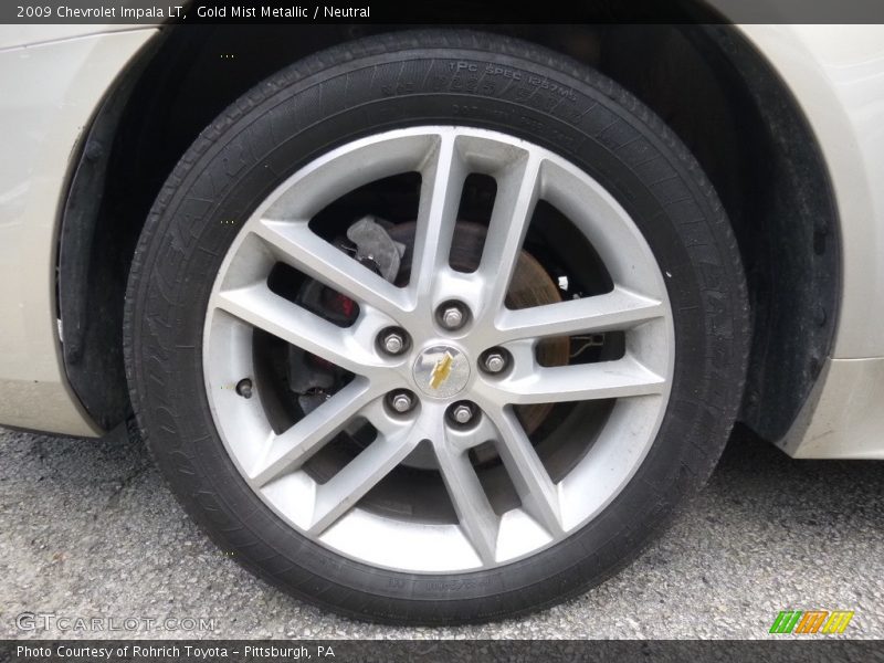 Gold Mist Metallic / Neutral 2009 Chevrolet Impala LT