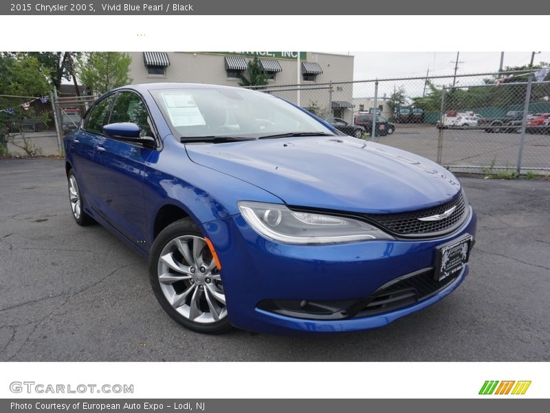 Vivid Blue Pearl / Black 2015 Chrysler 200 S
