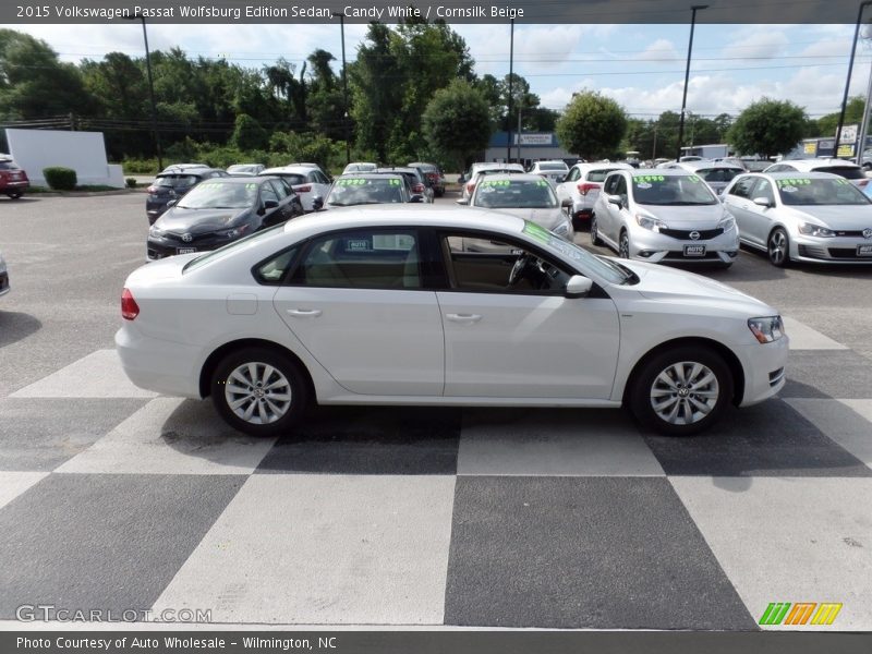 Candy White / Cornsilk Beige 2015 Volkswagen Passat Wolfsburg Edition Sedan