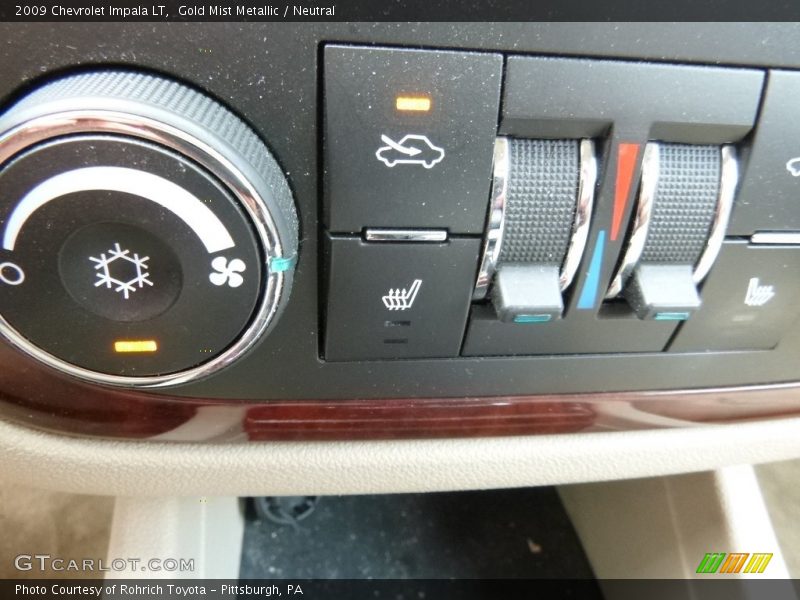 Gold Mist Metallic / Neutral 2009 Chevrolet Impala LT