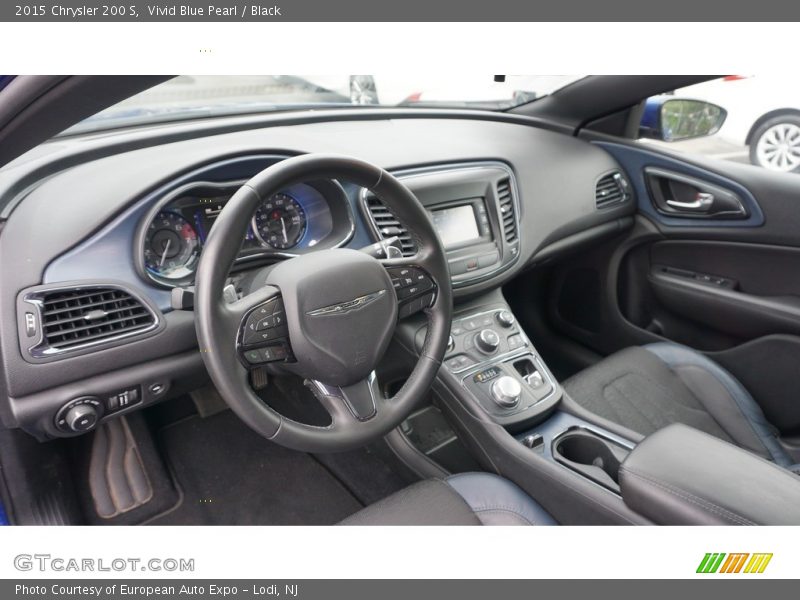 Vivid Blue Pearl / Black 2015 Chrysler 200 S