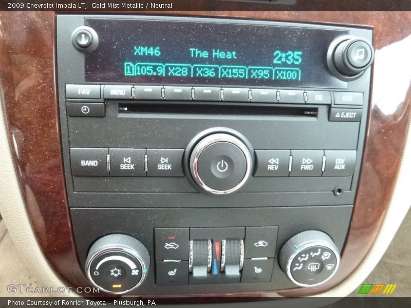 Gold Mist Metallic / Neutral 2009 Chevrolet Impala LT