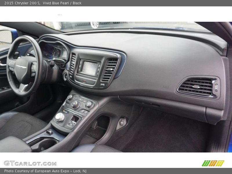 Vivid Blue Pearl / Black 2015 Chrysler 200 S