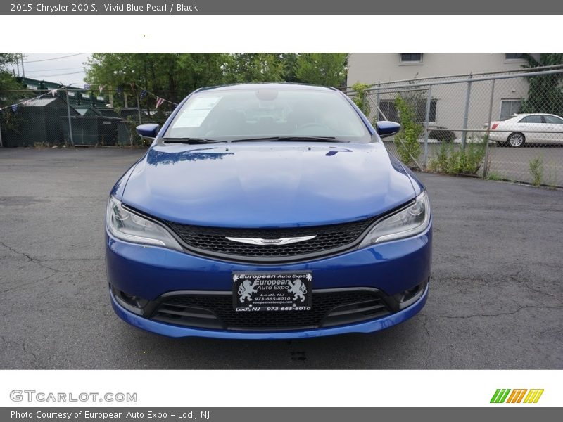 Vivid Blue Pearl / Black 2015 Chrysler 200 S