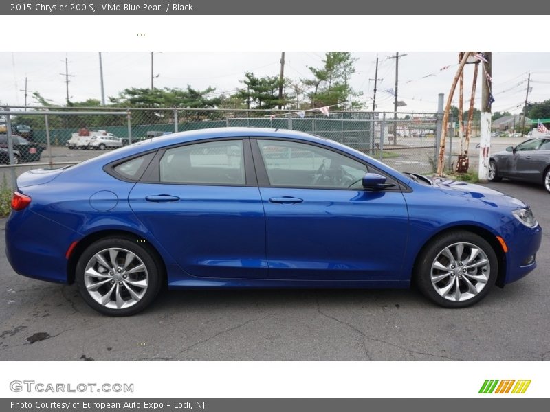 Vivid Blue Pearl / Black 2015 Chrysler 200 S
