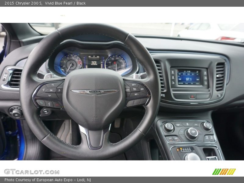 Vivid Blue Pearl / Black 2015 Chrysler 200 S