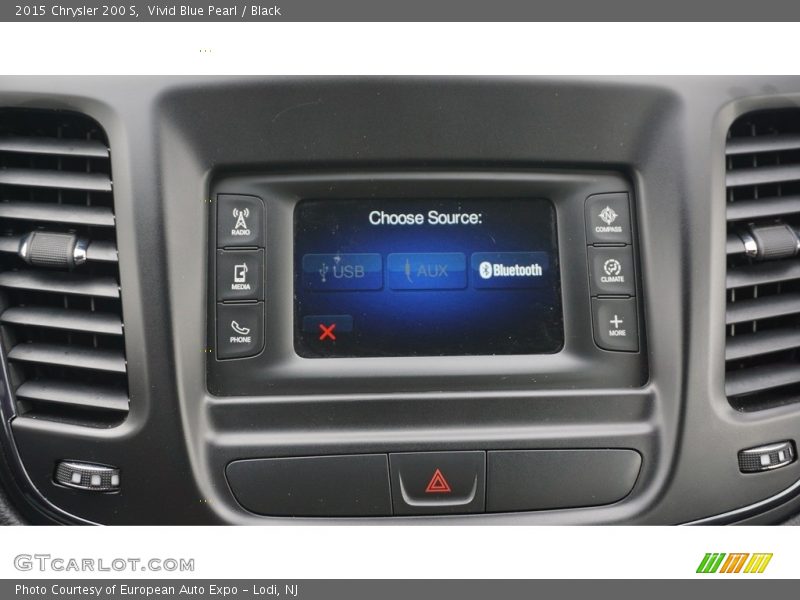 Vivid Blue Pearl / Black 2015 Chrysler 200 S