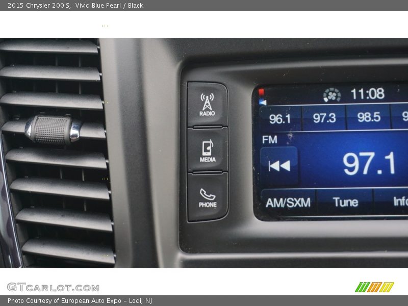 Vivid Blue Pearl / Black 2015 Chrysler 200 S