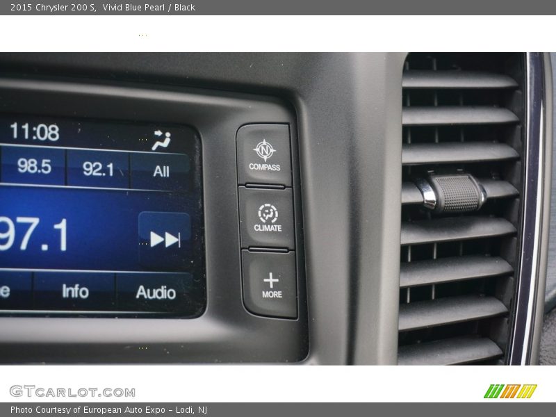 Vivid Blue Pearl / Black 2015 Chrysler 200 S