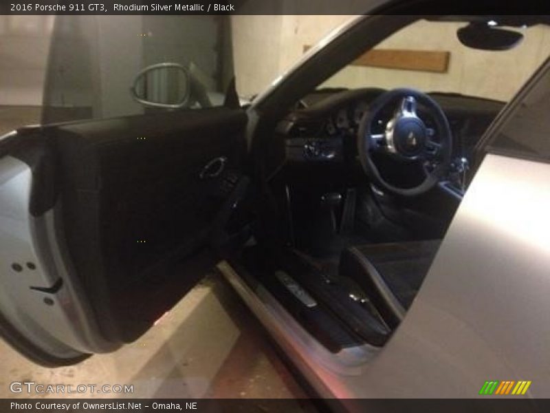 Rhodium Silver Metallic / Black 2016 Porsche 911 GT3