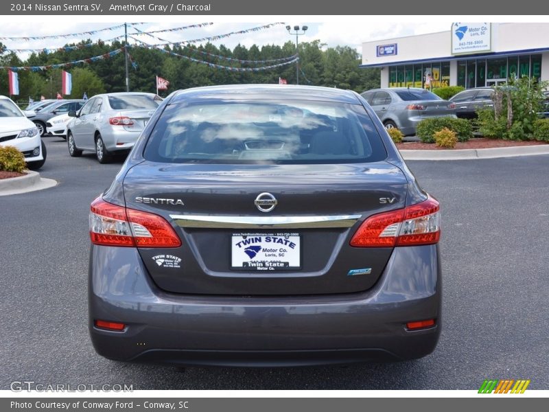 Amethyst Gray / Charcoal 2014 Nissan Sentra SV