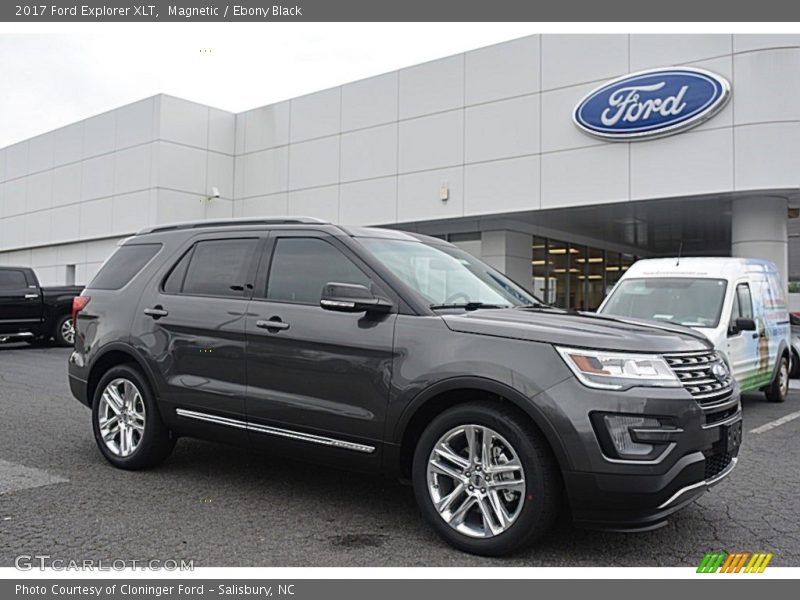 Magnetic / Ebony Black 2017 Ford Explorer XLT