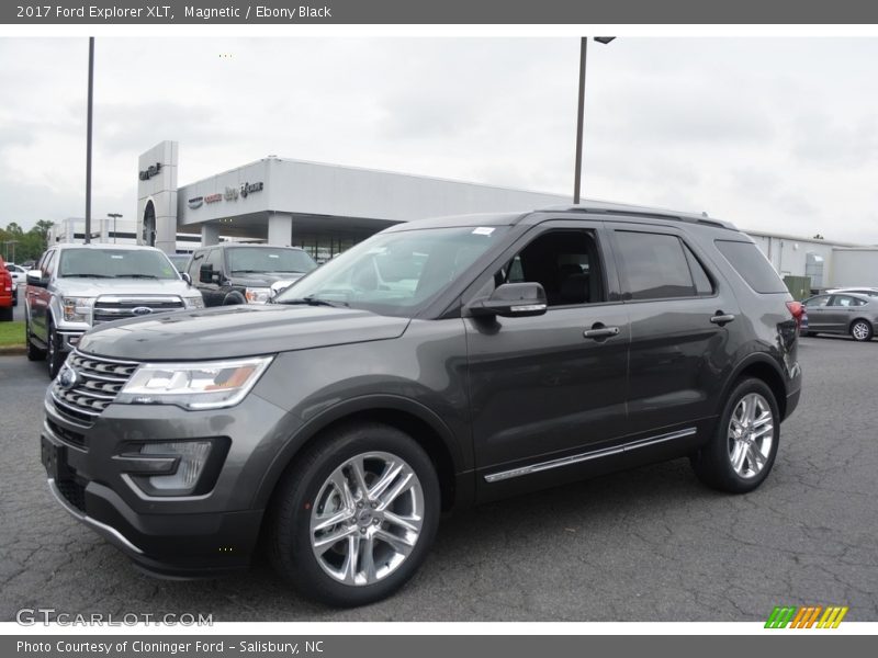 Magnetic / Ebony Black 2017 Ford Explorer XLT