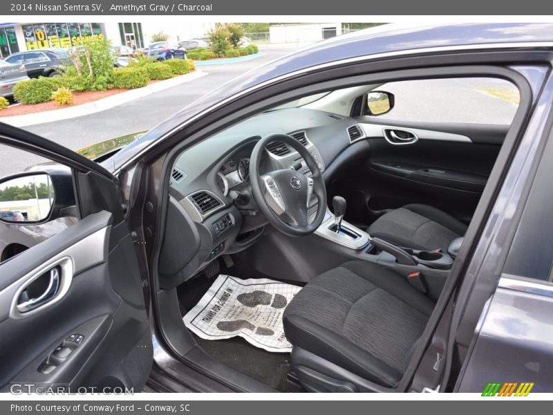 Amethyst Gray / Charcoal 2014 Nissan Sentra SV