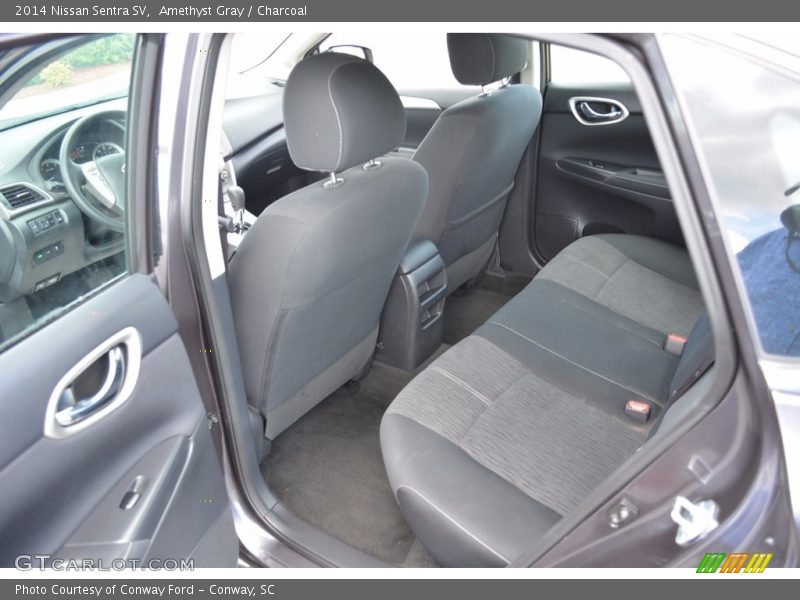 Amethyst Gray / Charcoal 2014 Nissan Sentra SV