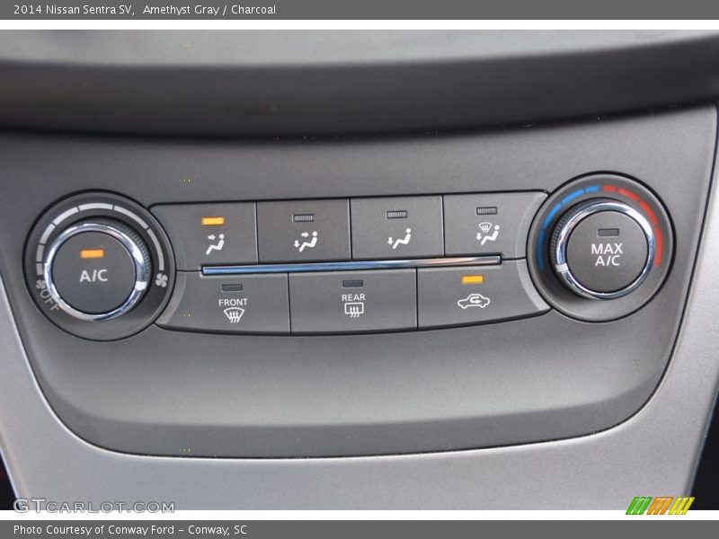 Amethyst Gray / Charcoal 2014 Nissan Sentra SV