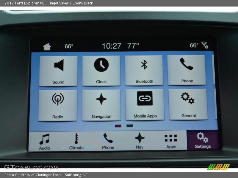 Ingot Silver / Ebony Black 2017 Ford Explorer XLT