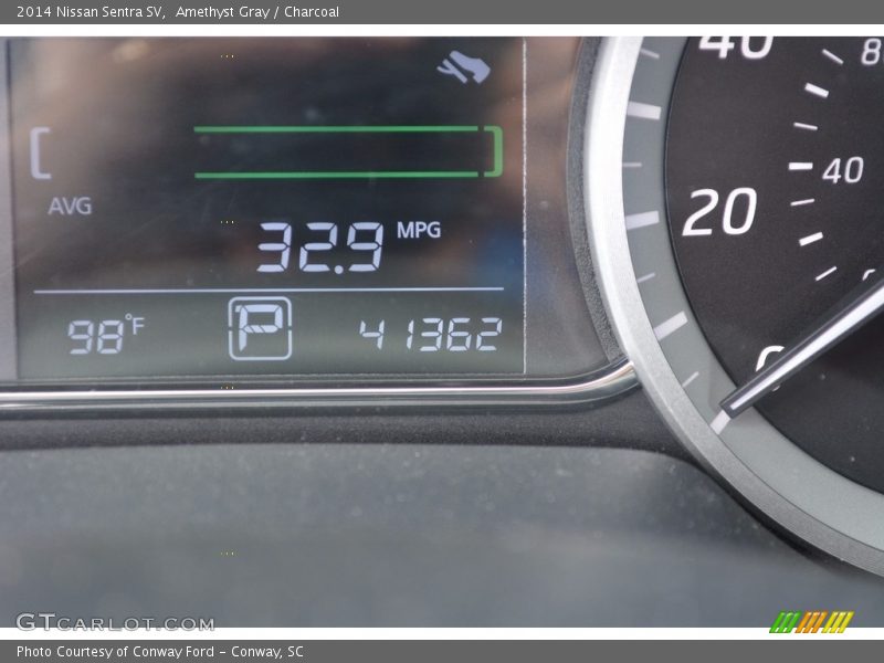 Amethyst Gray / Charcoal 2014 Nissan Sentra SV