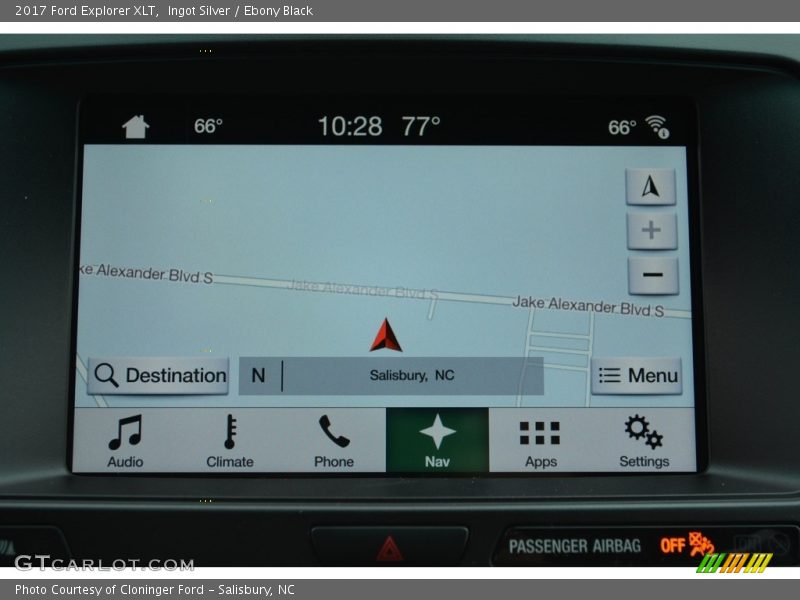 Ingot Silver / Ebony Black 2017 Ford Explorer XLT