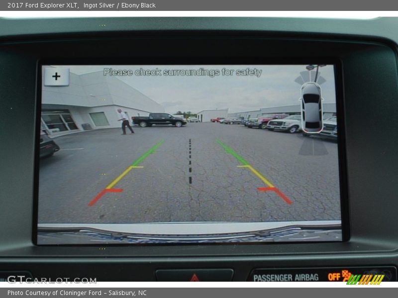 Ingot Silver / Ebony Black 2017 Ford Explorer XLT