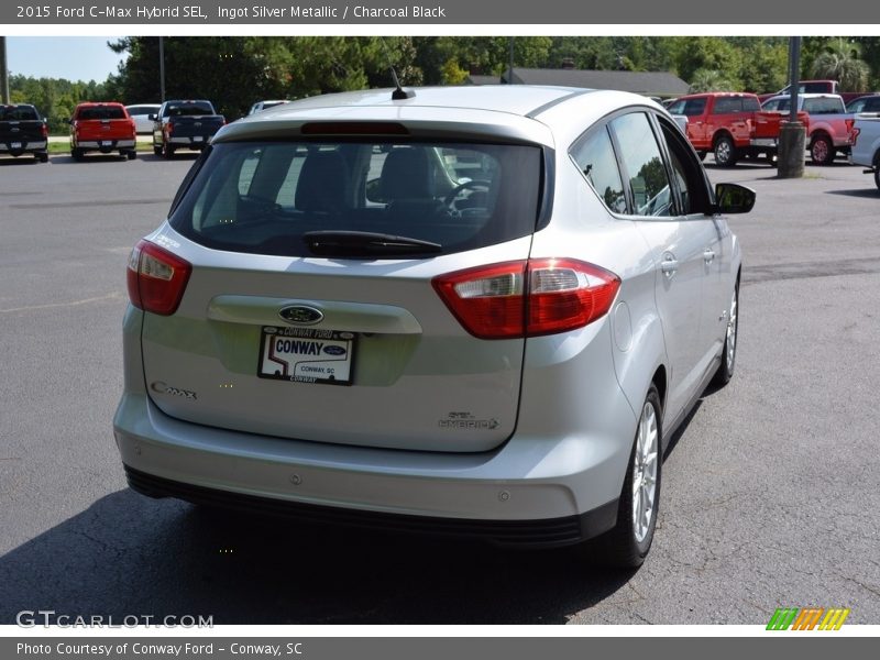 Ingot Silver Metallic / Charcoal Black 2015 Ford C-Max Hybrid SEL