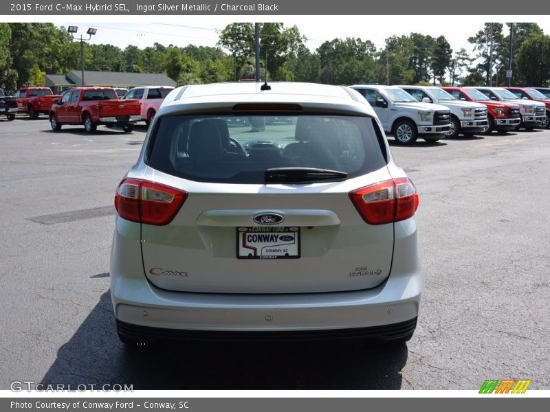 Ingot Silver Metallic / Charcoal Black 2015 Ford C-Max Hybrid SEL
