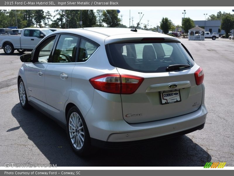 Ingot Silver Metallic / Charcoal Black 2015 Ford C-Max Hybrid SEL