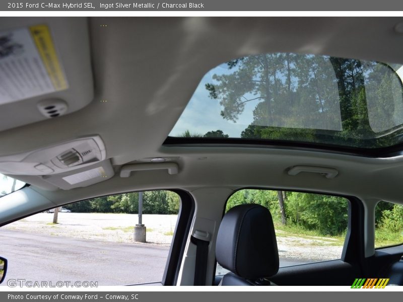 Ingot Silver Metallic / Charcoal Black 2015 Ford C-Max Hybrid SEL