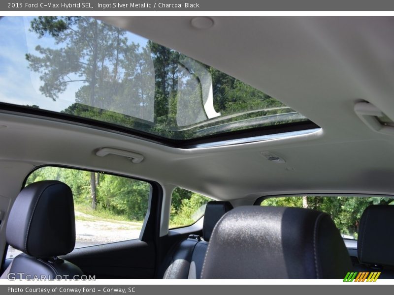 Ingot Silver Metallic / Charcoal Black 2015 Ford C-Max Hybrid SEL