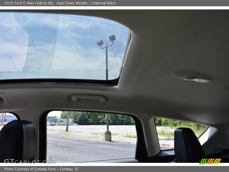 Ingot Silver Metallic / Charcoal Black 2015 Ford C-Max Hybrid SEL