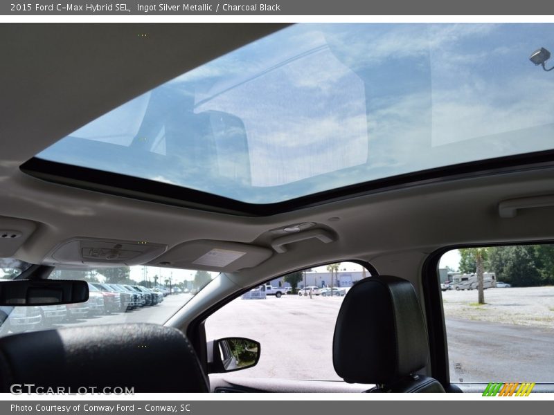 Ingot Silver Metallic / Charcoal Black 2015 Ford C-Max Hybrid SEL