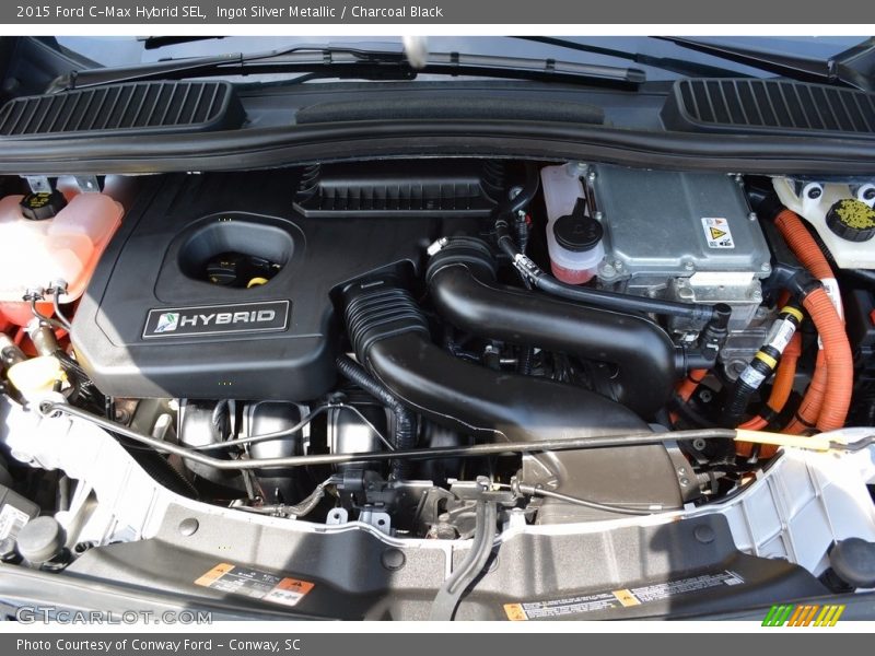 Ingot Silver Metallic / Charcoal Black 2015 Ford C-Max Hybrid SEL