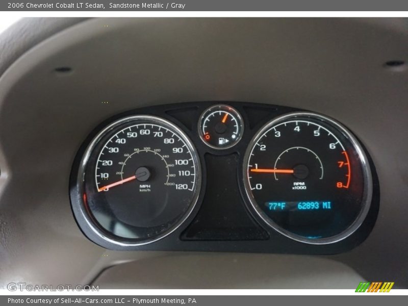 Sandstone Metallic / Gray 2006 Chevrolet Cobalt LT Sedan