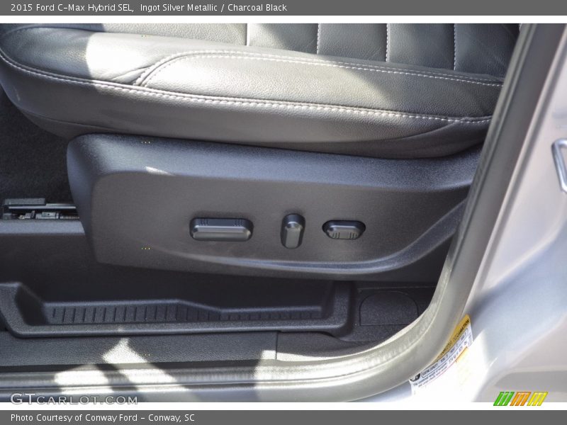 Ingot Silver Metallic / Charcoal Black 2015 Ford C-Max Hybrid SEL